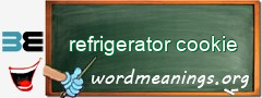 WordMeaning blackboard for refrigerator cookie